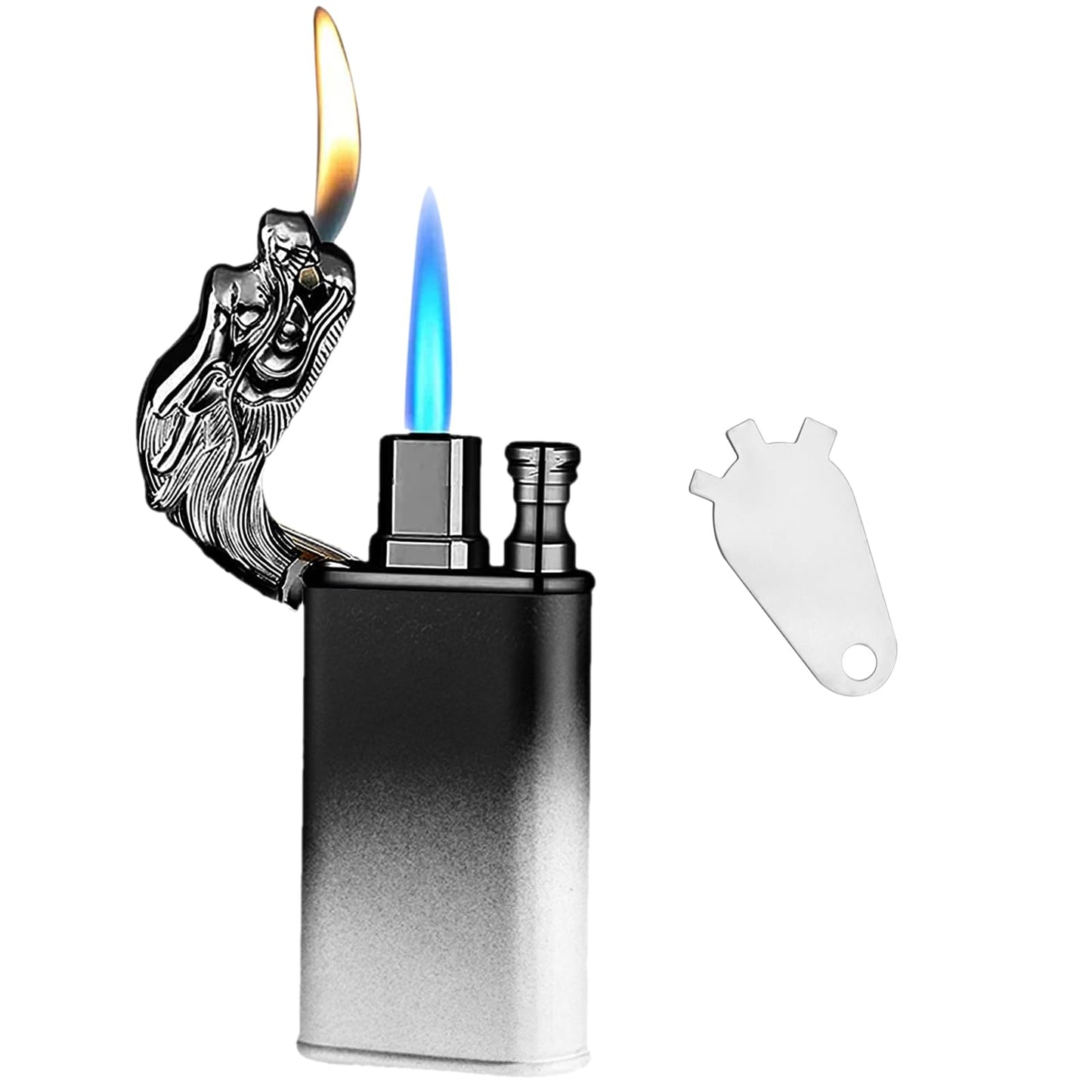 Customizable flame dragon lighter